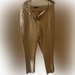 Tan Ankle High Pants